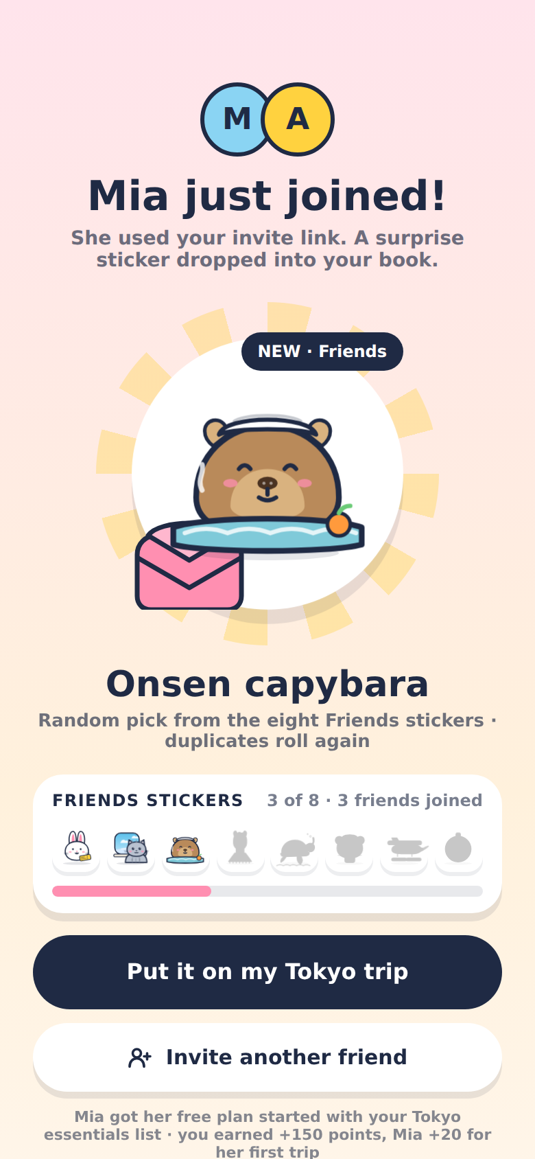 FriendDrop screen